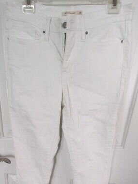 Levi's White Slim Jeans, Sz 28